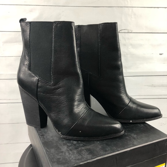 SZ 8 Joe’s Jeans Blare Black leather booties - Picture 4 of 7